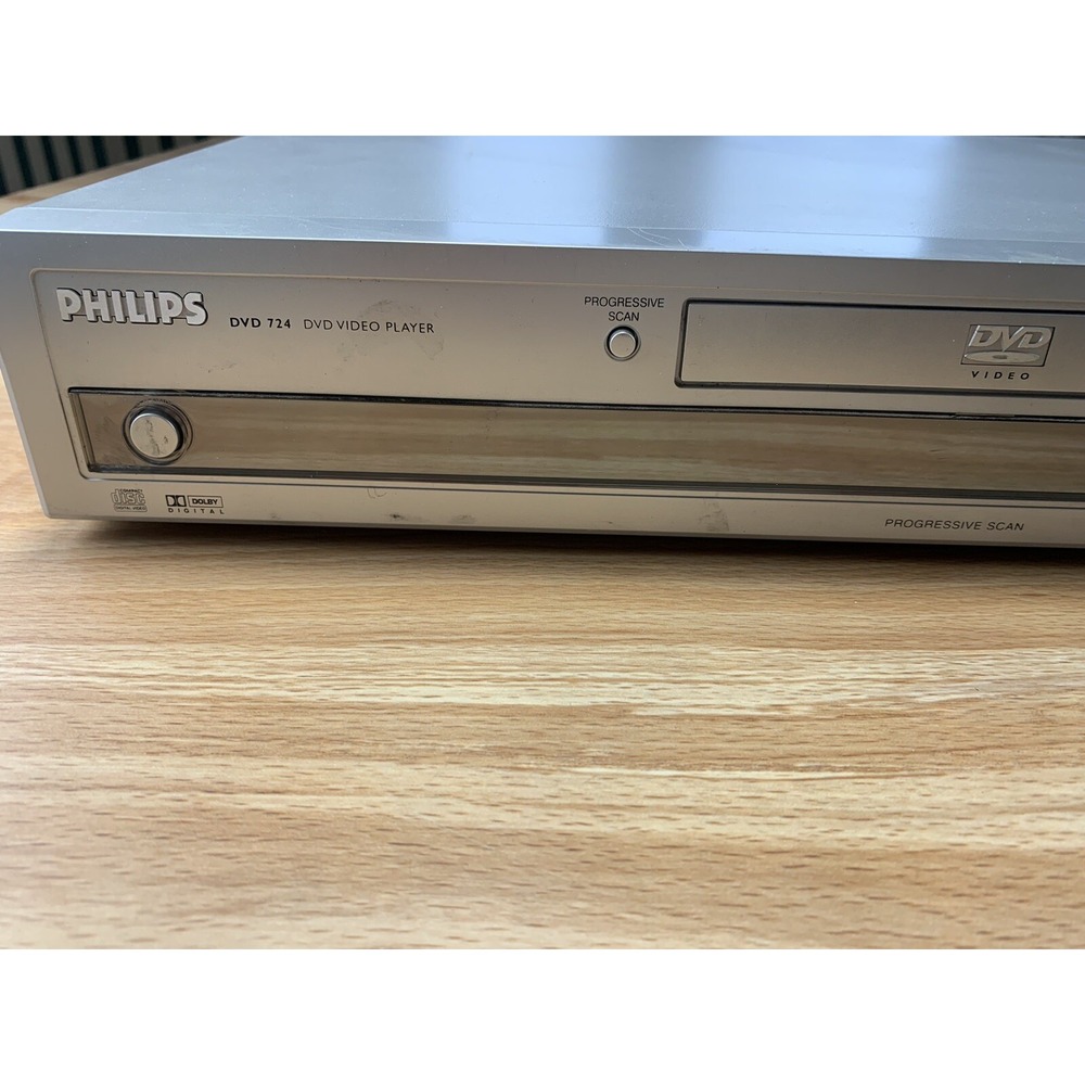 Phillips DVD Player Silver DVD724 Remote Included - Picture 3 of 12